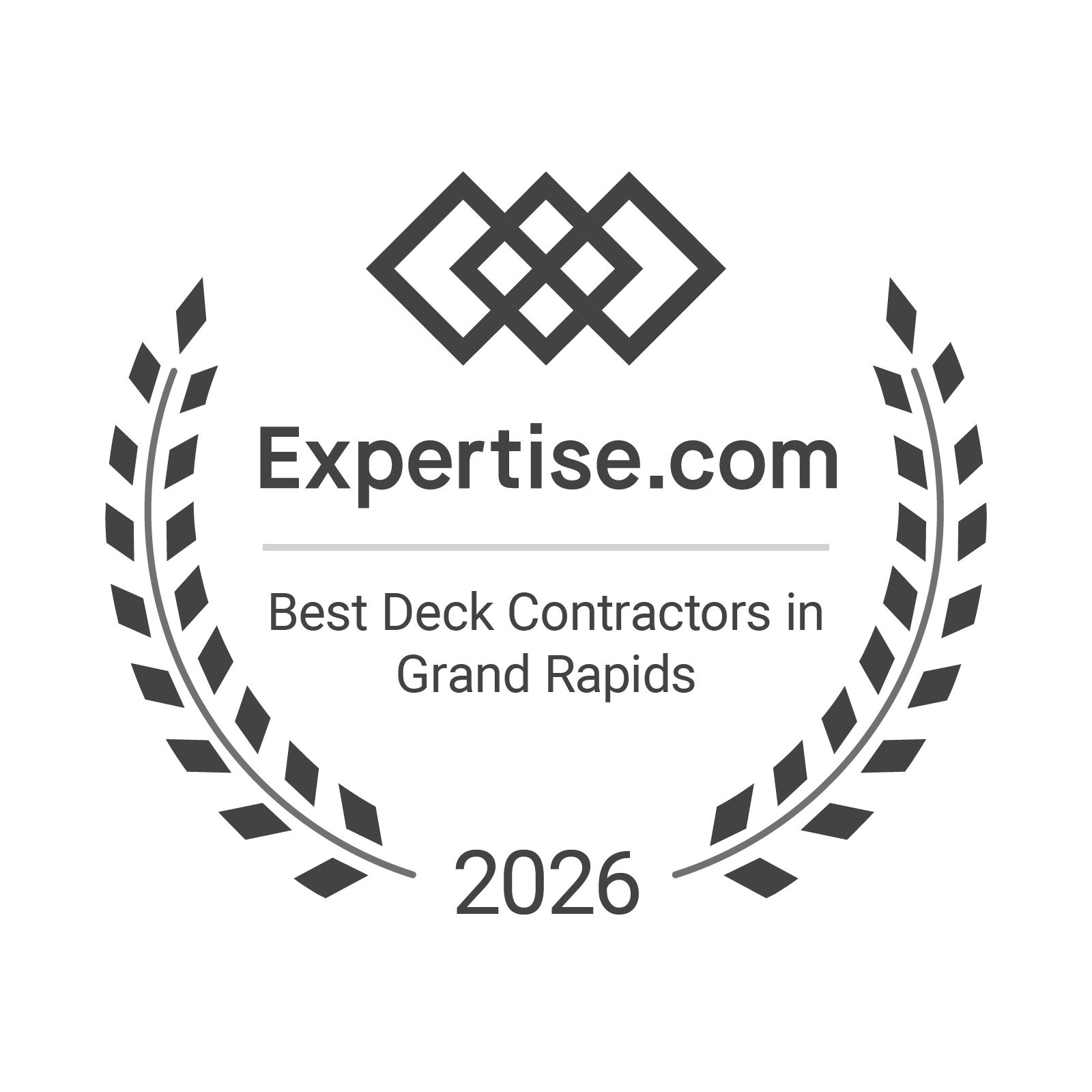Expertise.com Best Deck Contractors in Grand Rapids 2026 awarded to Green Shield Deck Builders.