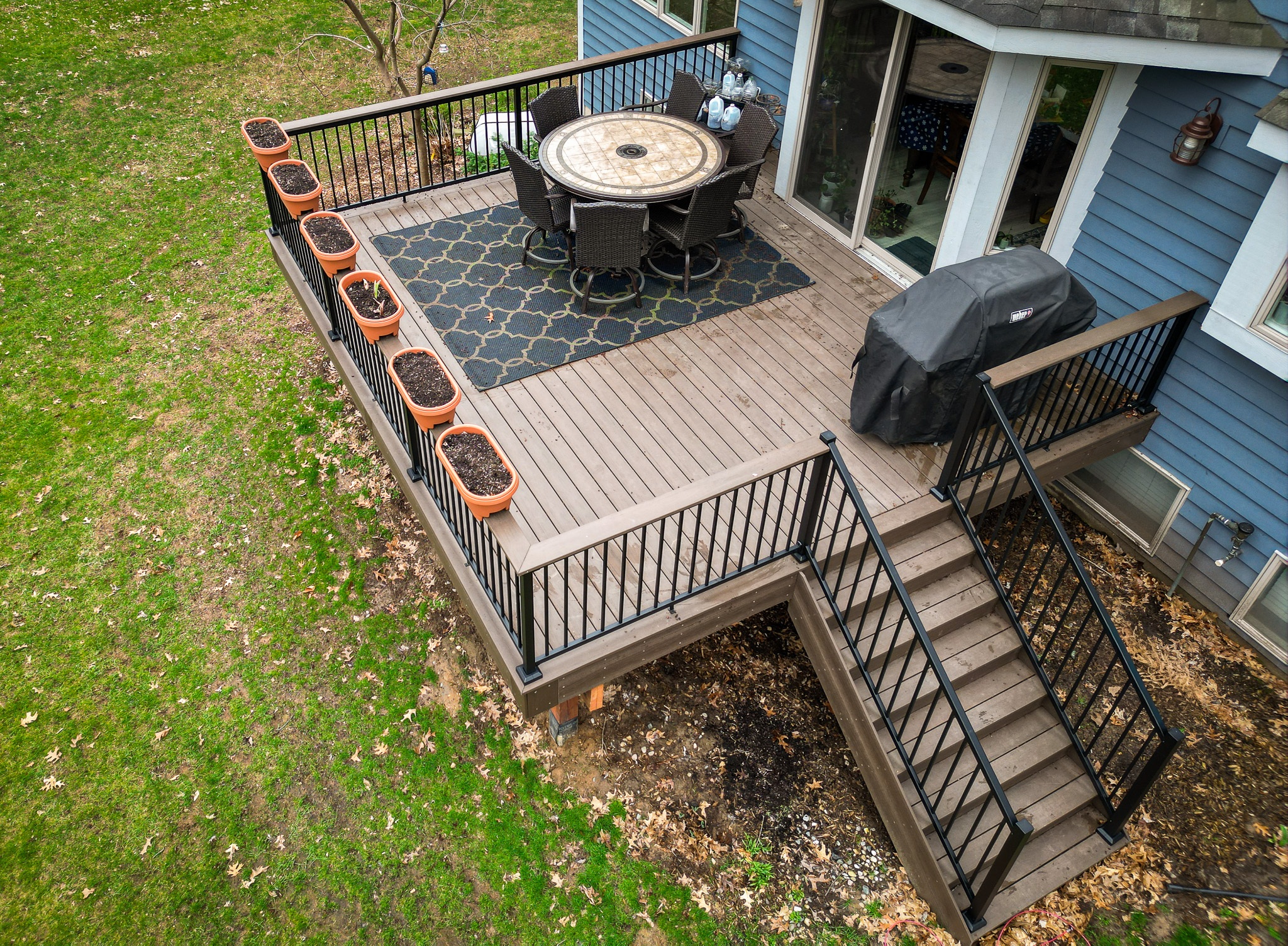Green Shield Deck Builders | 263 Sq. Ft. Tropical Walnut deck…