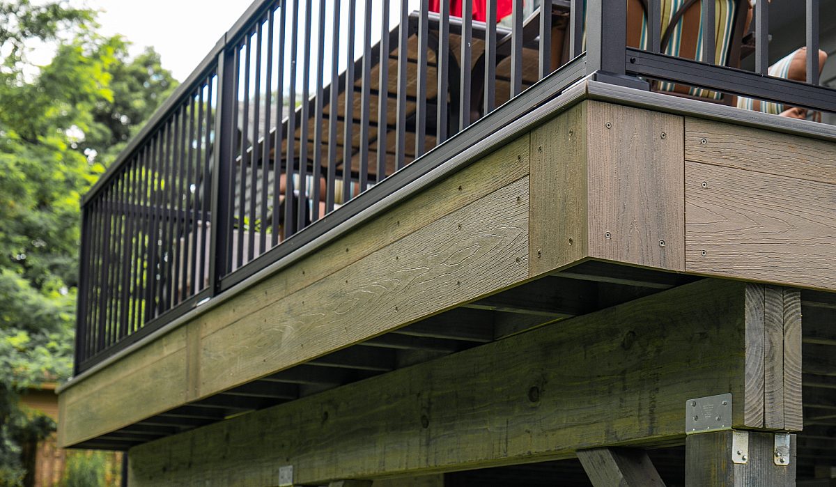 Image shows Green Shield's proprietary G-Corner, designed to reflect Green Shield's commitment to smart structural design, protects homeowners' investments for a lifetime.