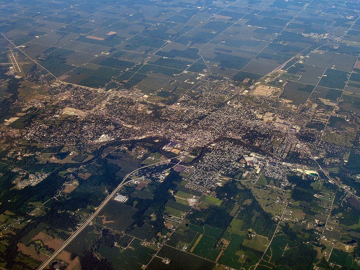 Marion indiana from above