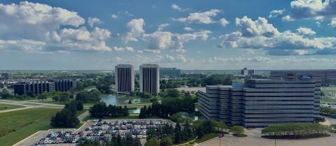 Dearborn Michigan skyline