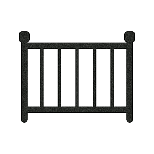 GSDB Deck Railing Icons Baluster textured black