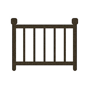 GSDB Deck Railing Icons Baluster textured bronze