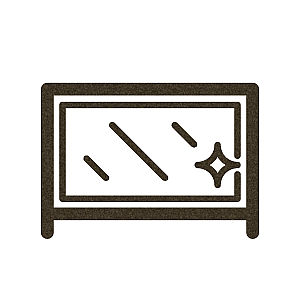 GSDB Deck Railing Icons Framed Glass textured bronze