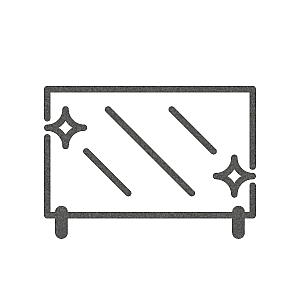 GSDB Deck Railing Icons Frameless Glass textured grey